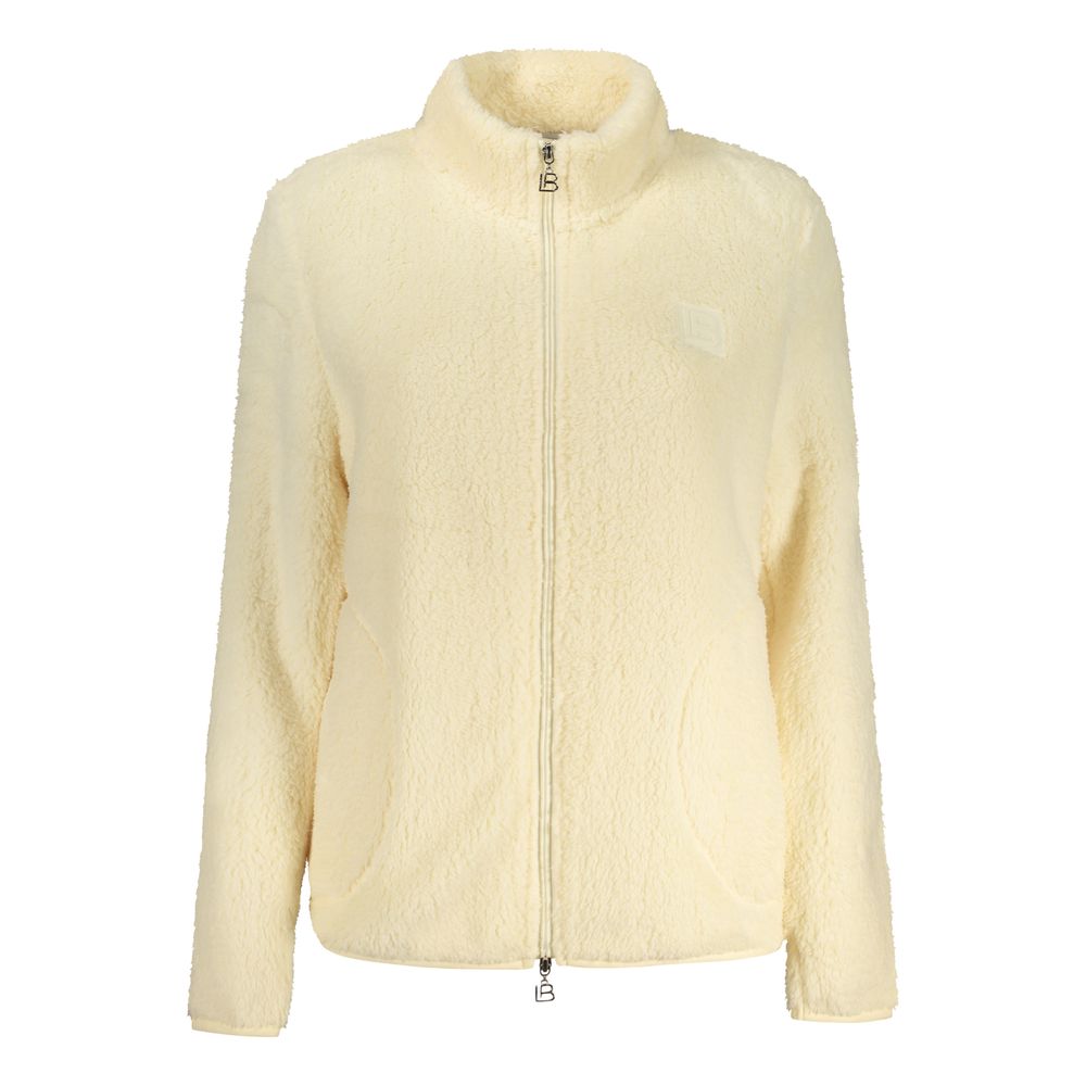 Laura Biagiotti - Cozy Plush High Neck Zip Sweatshirt - Beige Laura Biagiotti