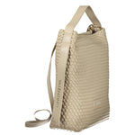 Valentino - Sophisticated Woven Polyurethane Shoulder Bag - Beige Mario Valentino