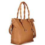 Valentino - Sophisticated Braided Handle Tote Bag - Brown Mario Valentino