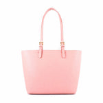 Michael Kors - Polished Textured Canvas Structured Tote Bag - Pink Michael Kors