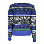 Desigual - Bold Mixed Print Regular Fit Knit Sweater - Blue Multi Desigual