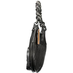 Desigual - Bold Embossed Textured Braided Handle Shoulder Bag - Black Desigual