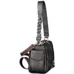 Desigual - Bold Embossed Floral Chain Shoulder Bag - Black Desigual