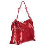 Desigual - Bold Braided Handle Textured Polyethylene Shoulder Bag - Red Desigual