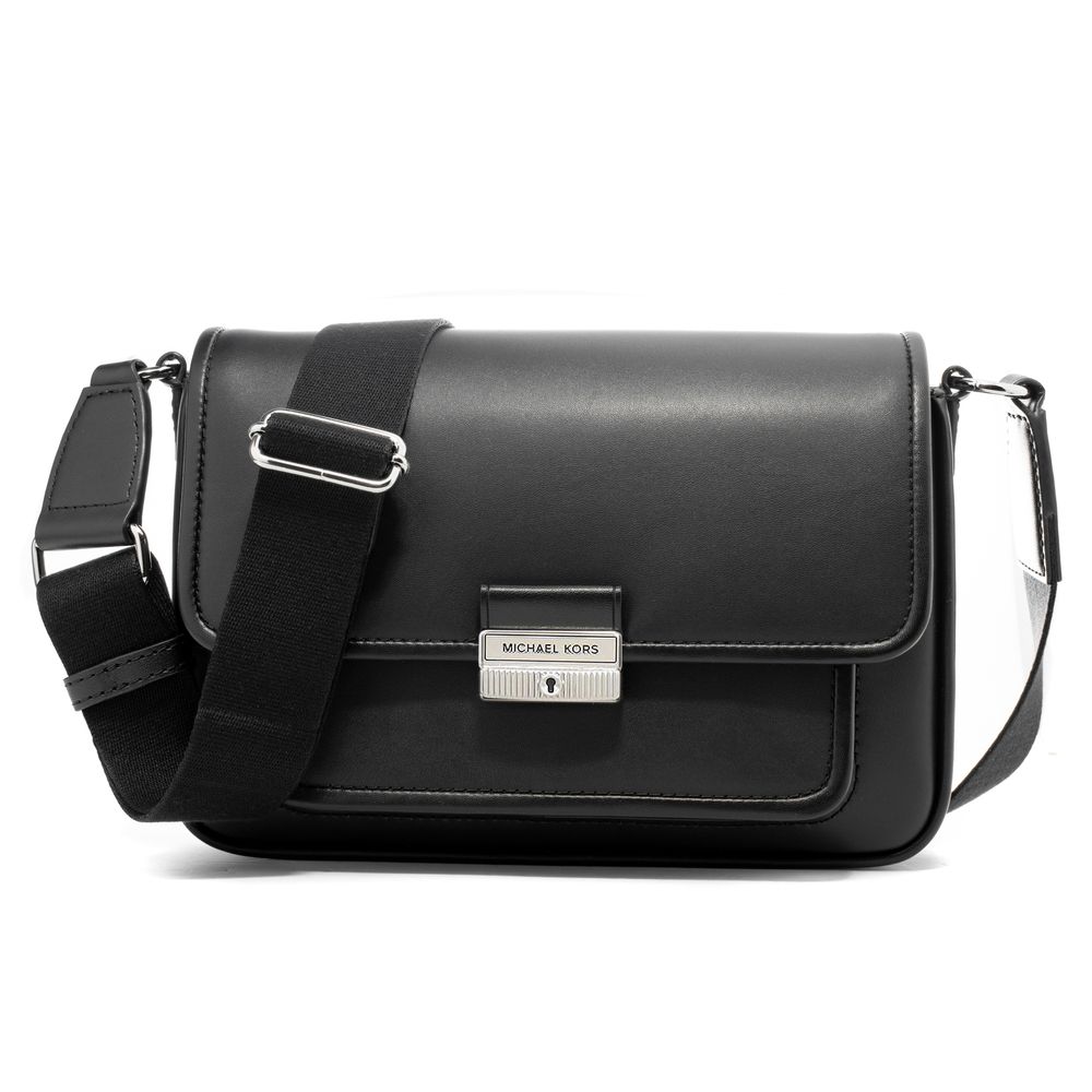 Michael Kors - Polished Leather Structured Shoulder Bag - Black Michael Kors