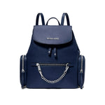 Michael Kors - Jet Set Textured Backpack with Chain Detail - Navy Michael Kors