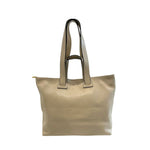 Baldinini Trend - Polished Textured Cowhide Shoulder Bag - Beige Baldinini Trend