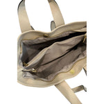 Baldinini Trend - Polished Textured Cowhide Shoulder Bag - Beige Baldinini Trend