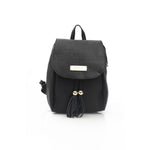 Baldinini Trend - Polished Cowhide Mini Backpack Crossbody - Black Baldinini Trend