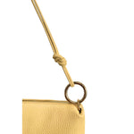 Baldinini Trend - Textured Cowhide Shoulder Clutch With Knot Detail - Yellow Baldinini Trend
