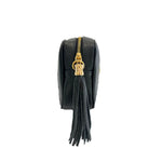 Baldinini Trend - Textured Cowhide Crossbody Bag with Tassel - Black Baldinini Trend