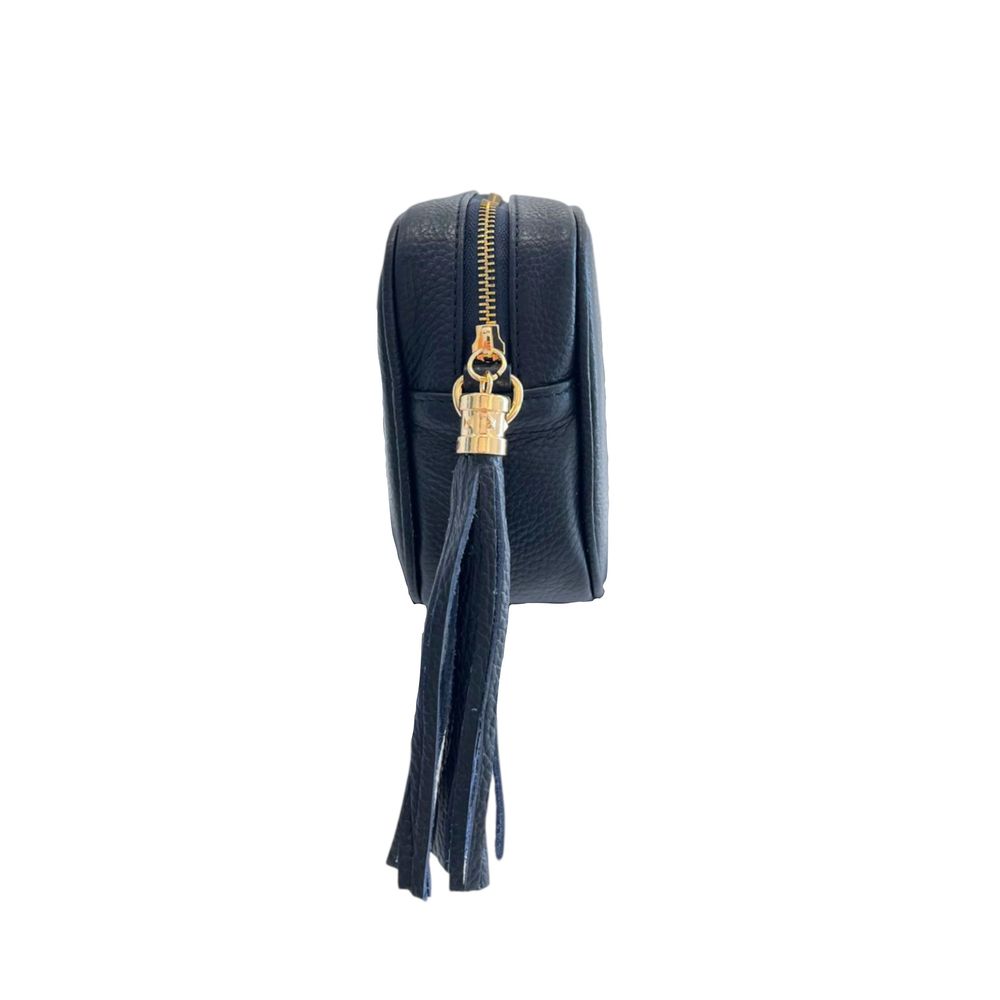 Baldinini Trend - Textured Cowhide Crossbody Bag with Fringe - Blue Baldinini Trend