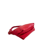 Baldinini Trend - Structured Textured Leather Shoulder Bag With Gold Hardware - Red Baldinini Trend