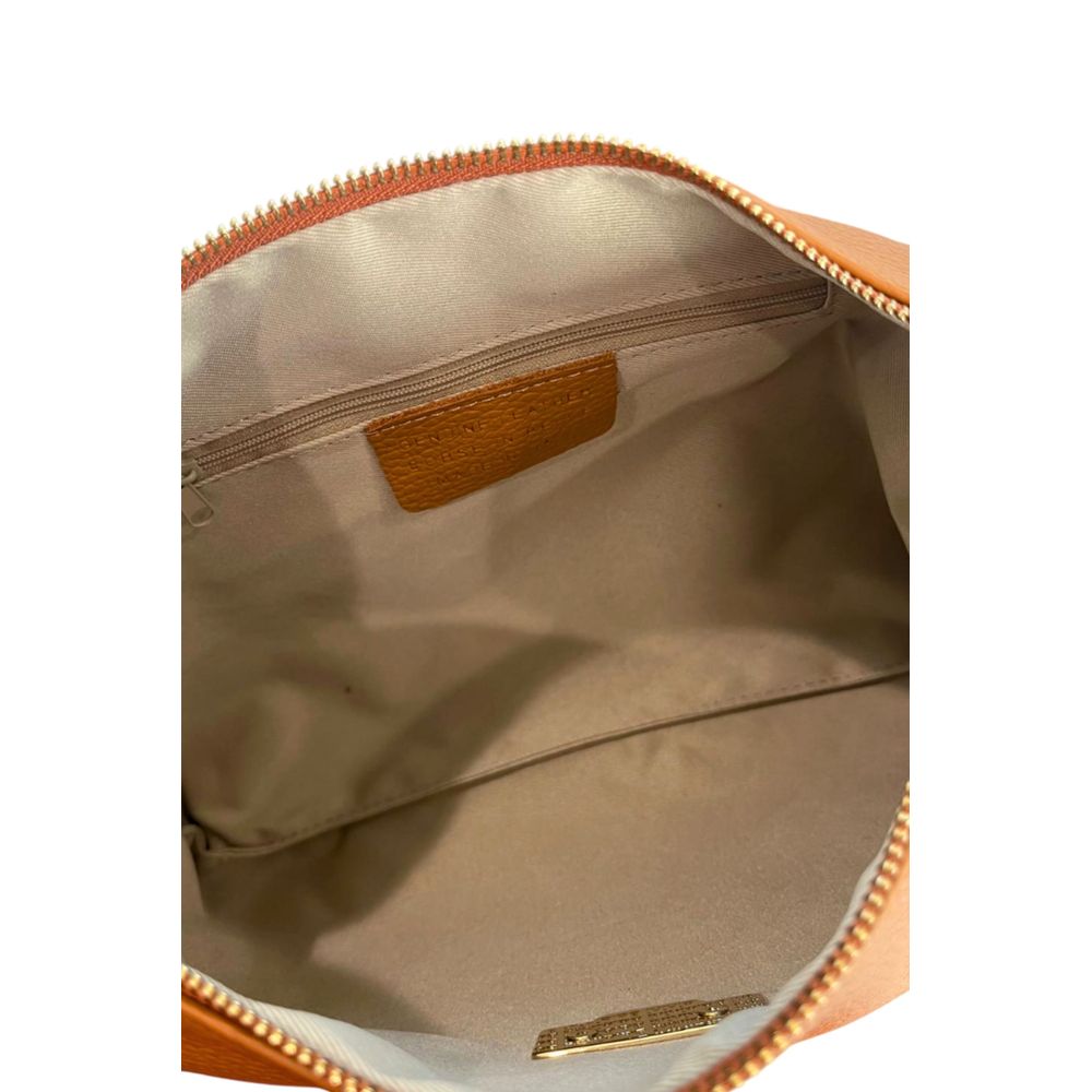 Baldinini Trend - Versatile Pebbled Leather Shoulder Clutch Bag - Brown Baldinini Trend