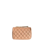 Baldinini Trend - Elegant Quilted Leather Mini Chain Crossbody Bag - Beige Baldinini Trend