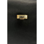 Baldinini Trend - Structured Textured Cowhide Shoulder Bag with Gold Hardware - Black Baldinini Trend