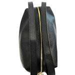 Baldinini Trend - Structured Textured Cowhide Shoulder Bag with Gold Hardware - Black Baldinini Trend
