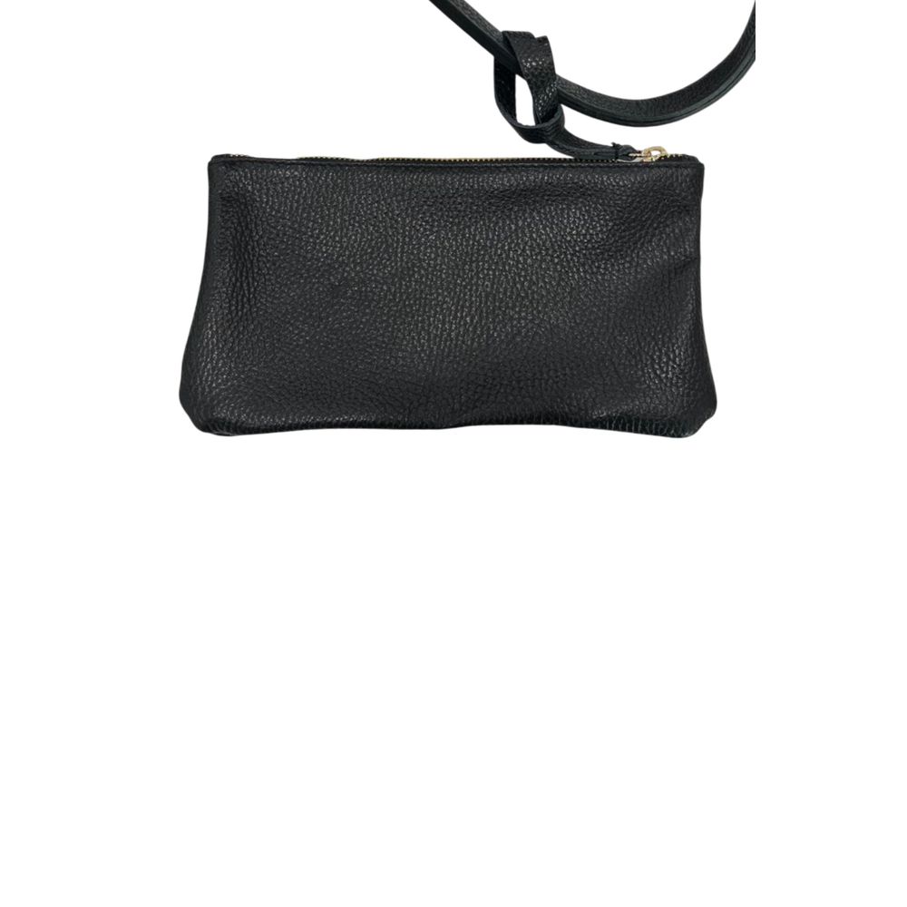 Baldinini Trend - Soft Pebbled Leather Structured Shoulder Bag - Black Baldinini Trend