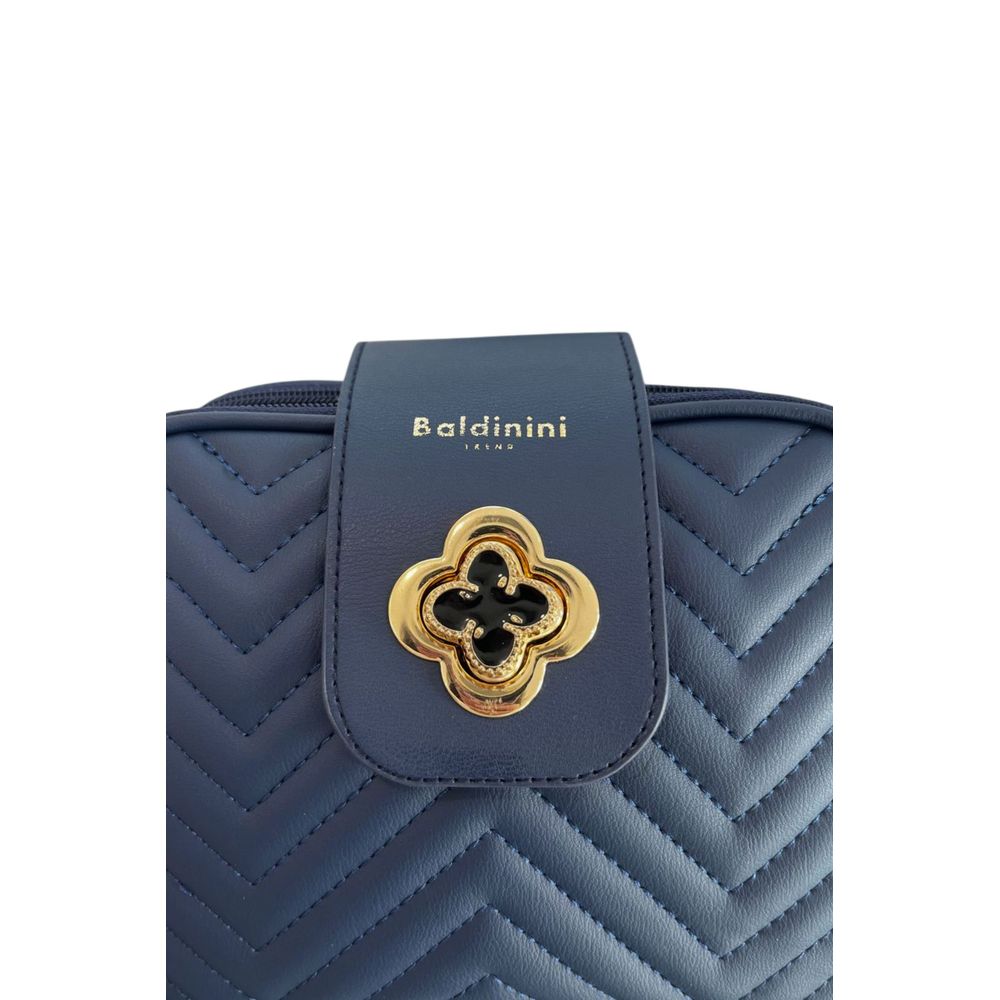 Baldinini Trend - Sophisticated Quilted Crossbody Bag with Gold Hardware - Blue Baldinini Trend