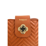 Baldinini Trend - Quilted Chevron Crossbody Bag - Brown Baldinini Trend