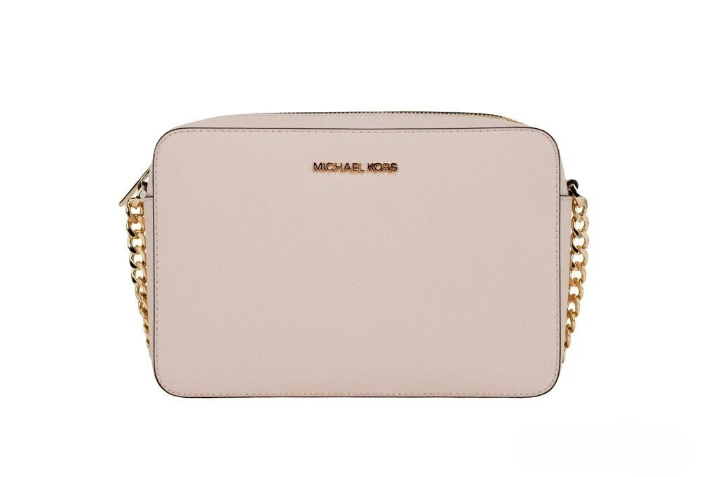 Michael Kors - Polished Saffiano Leather East West Crossbody Handbag - Blush Michael Kors