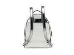 Michael Kors - Polished Monogram Medium PVC Backpack - Silver Michael Kors