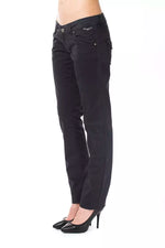 Ungaro Fever - Chic Cotton Blend Straight Leg Pant - Blue Ungaro Fever