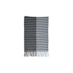 Only - Sophisticated Soft Check Fringe Scarf - Blue Grey Only