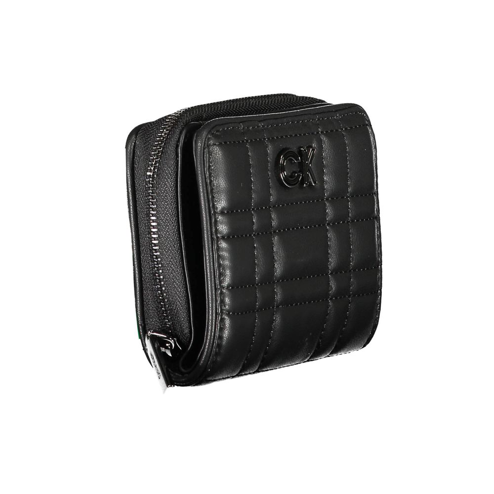 Calvin Klein - Sleek Quilted Zip-Around Wallet with RFID Protection - Black Calvin Klein