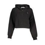 Calvin Klein - Relaxed Cotton Blend Cropped Zip-Up Hoodie - Black Calvin Klein