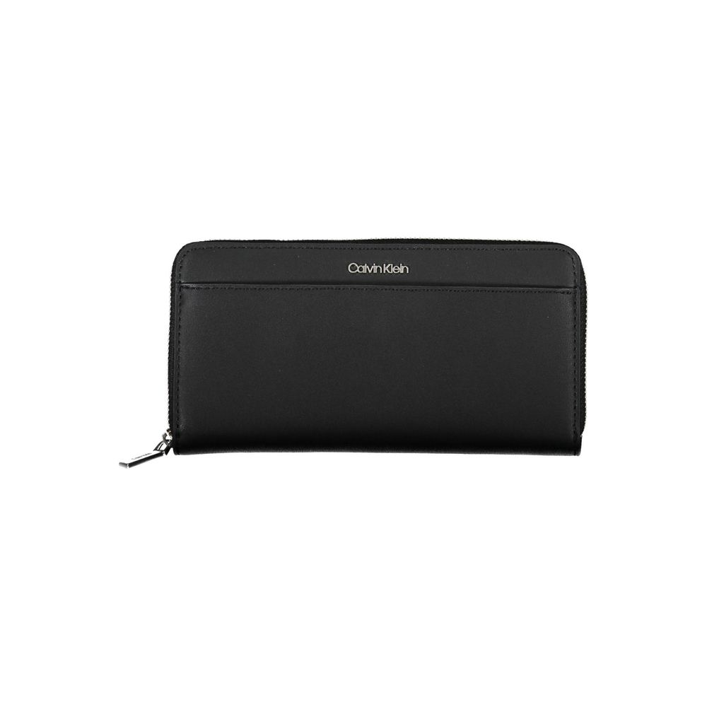 Calvin Klein - Sleek Polyethylene Zip Wallet - Black Calvin Klein