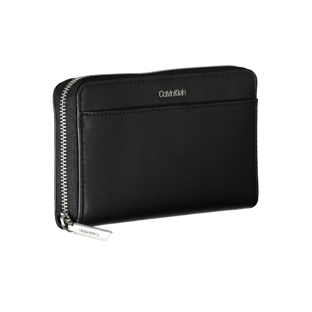 Calvin Klein - Sleek Polyethylene Zip Wallet - Black Calvin Klein