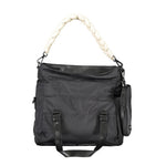 Desigual - Functional Quilted Tote Bag with Braided Handle - Black Desigual