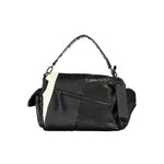 Desigual - Edgy Textured Polyethylene Shoulder Bag with Contrast Details - Black Desigual