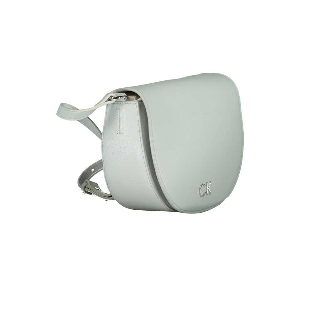 Calvin Klein - Sleek Polyethylene Semi-Circular Shoulder Bag - Light Blue Calvin Klein