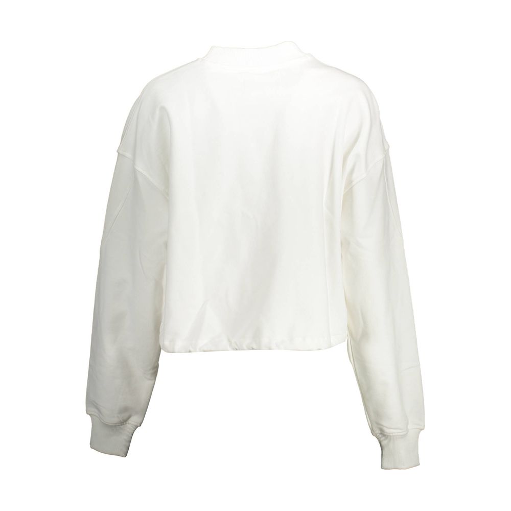 Calvin Klein - Minimalist Cropped Cotton Sweatshirt - White Calvin Klein