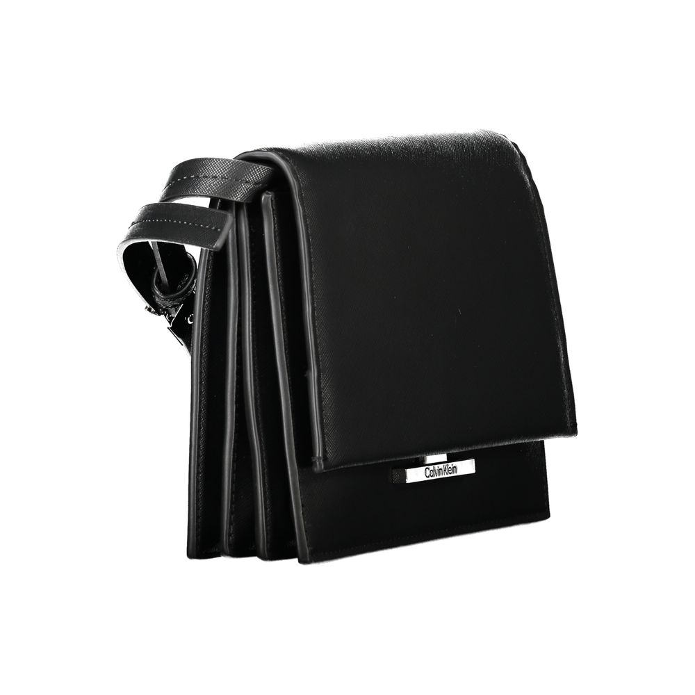 Calvin Klein - Structured Textured Crossbody Bag with Removable Strap - Black Calvin Klein