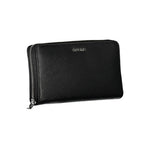 Calvin Klein - Sleek Textured Zip-Around Wallet with RFID Protection - Black Calvin Klein