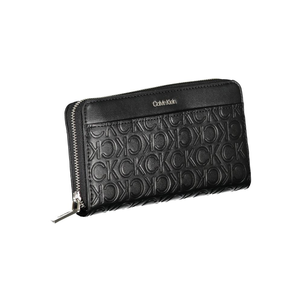 Calvin Klein - Embossed Monogram Zip Wallet - Black Calvin Klein