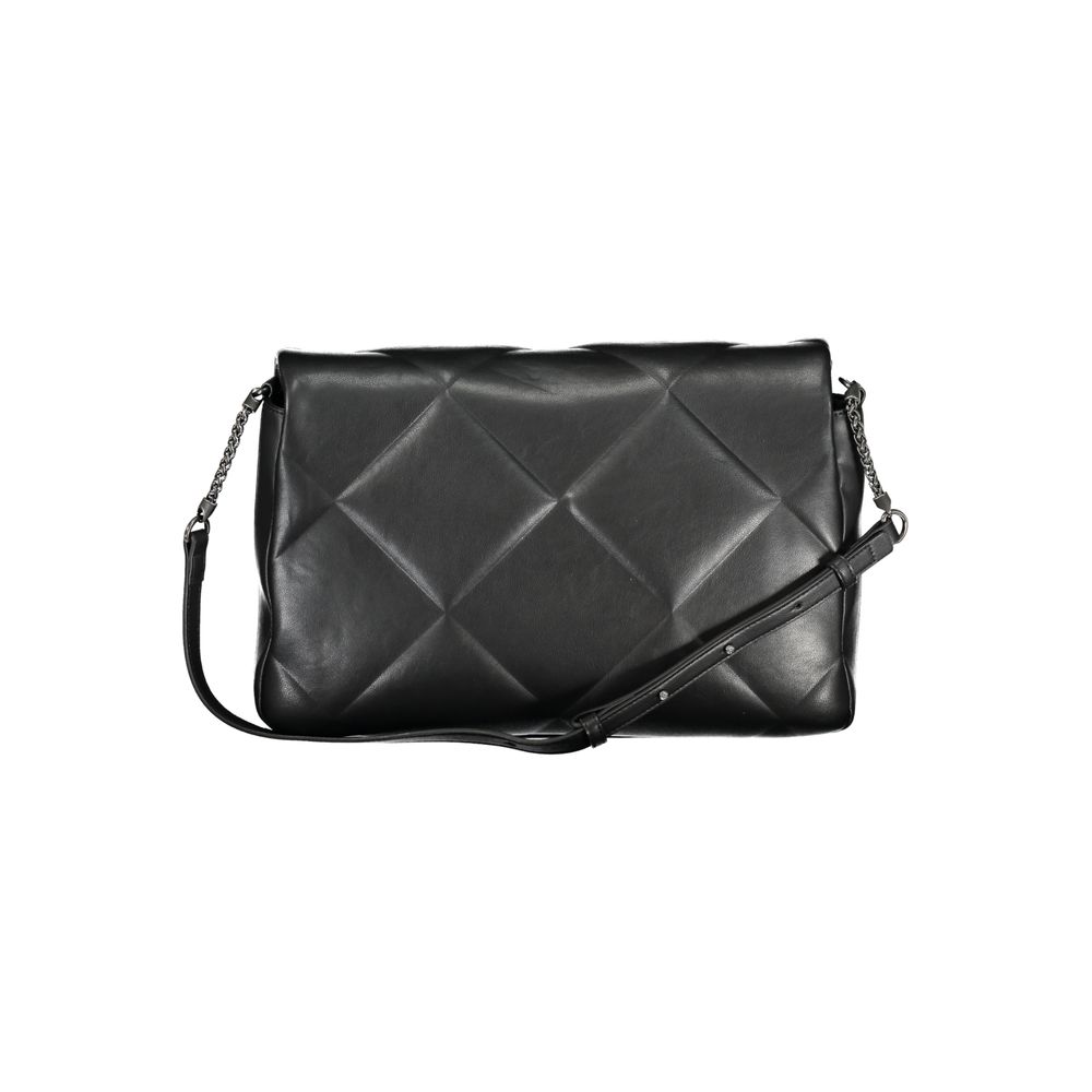 Calvin Klein - Structured Quilted Chain Shoulder Bag - Black Calvin Klein