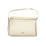 Calvin Klein - Structured Logo Shoulder Bag - Beige Calvin Klein