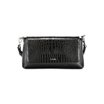 Calvin Klein - Structured Croc-Effect Shoulder Bag - Black Calvin Klein