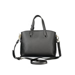 Valentino - Structured Textured Polyethylene Handbag with Dual Handles - Black Mario Valentino
