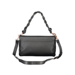 Valentino - Sleek Braided Handle Polyethylene Shoulder Bag - Black Mario Valentino