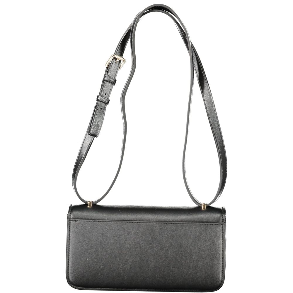 Valentino - Sleek Polyethylene Shoulder Bag with Adjustable Strap - Black Mario Valentino