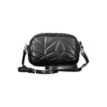 Valentino - Sleek Geometric Quilted Polyethylene Shoulder Bag - Black Mario Valentino