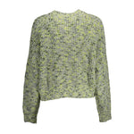 Desigual - Bold Embroidered Graphic Relaxed Sweater - Green Desigual