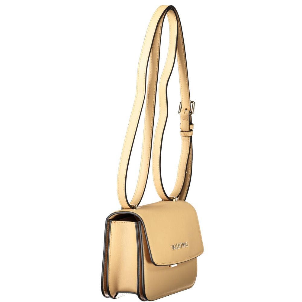 Valentino - Structured Minimalist Crossbody Handbag - Beige Mario Valentino