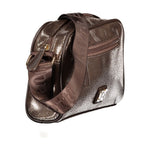 Laura Biagiotti - Chic Metallic Textured Adjustable Shoulder Bag - Bronze Laura Biagiotti