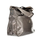 Laura Biagiotti - Sophisticated Metallic Textured Adjustable Shoulder Bag - Grey Laura Biagiotti